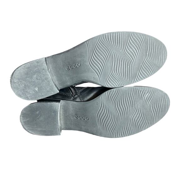 Ecco Hobart Buckle Tall knee Riding boot black leather size EU42 US 11 / 11 1/2 - Picture 5 of 13